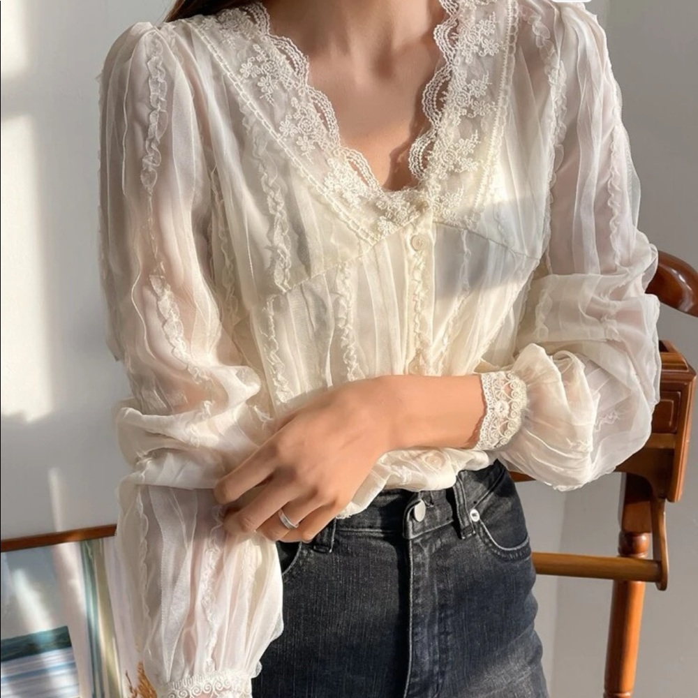 Sheer blouse